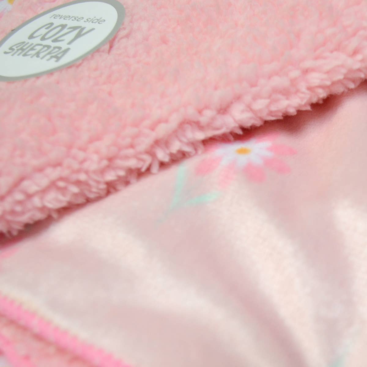 Reverse Cozy Sherpa Plush Baby Blanket