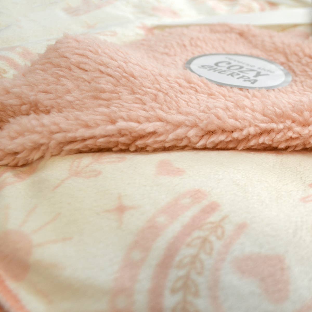 Reverse Cozy Sherpa Plush Baby Blanket