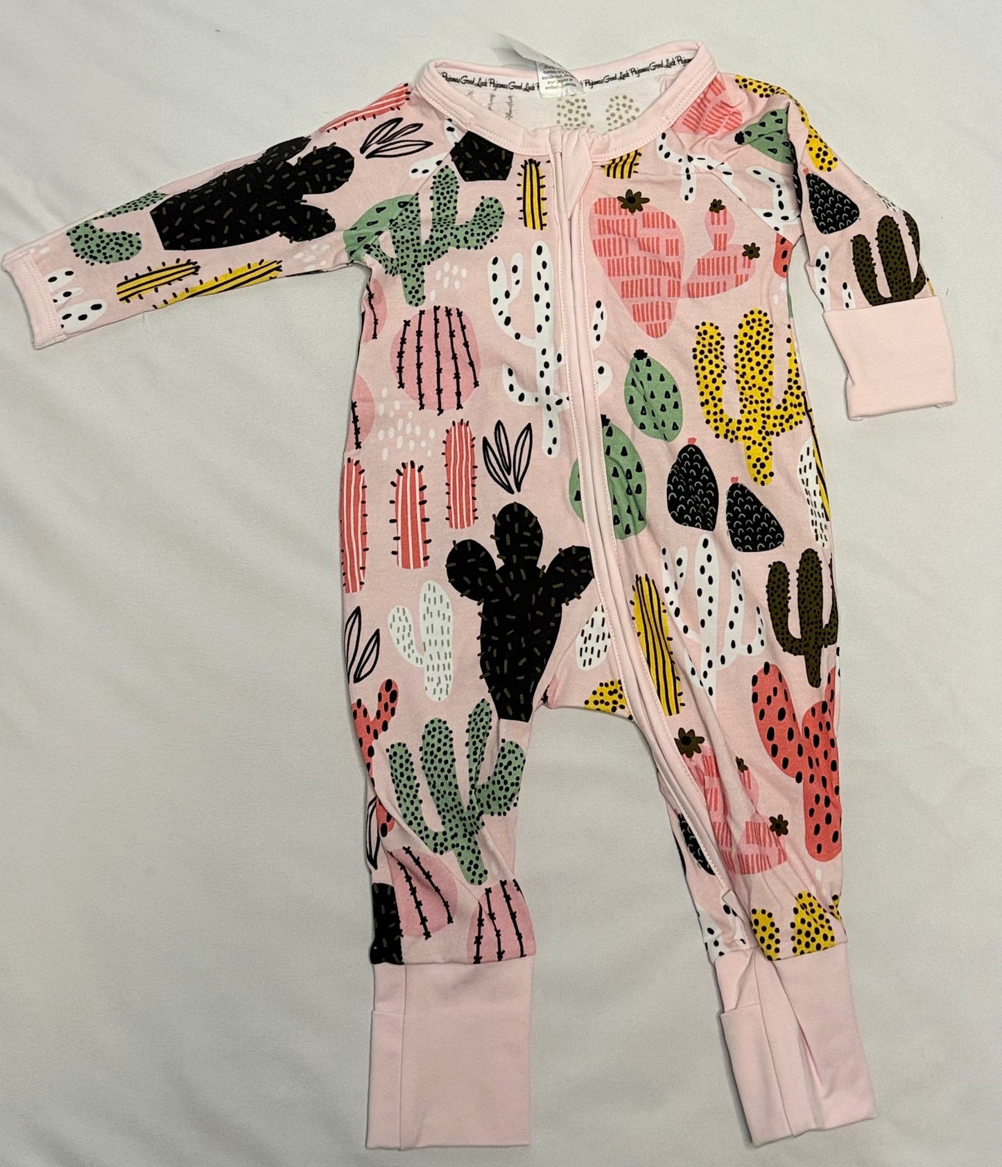 Cacti, Pink Baby Pajamas