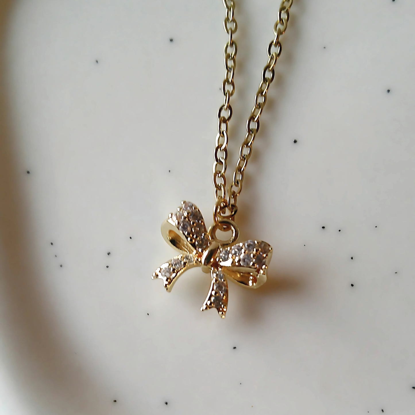 Bow Charm Necklace