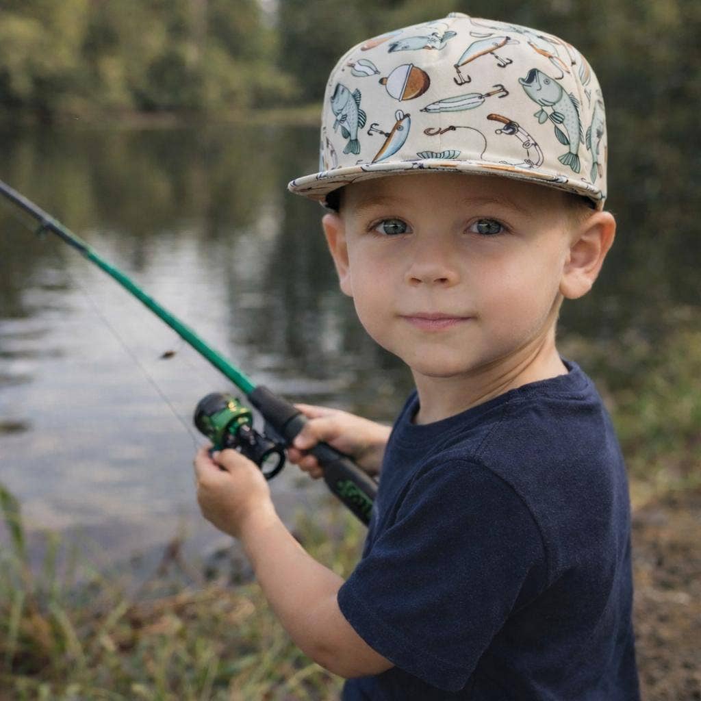 Kids Fishing Snapback Hat
