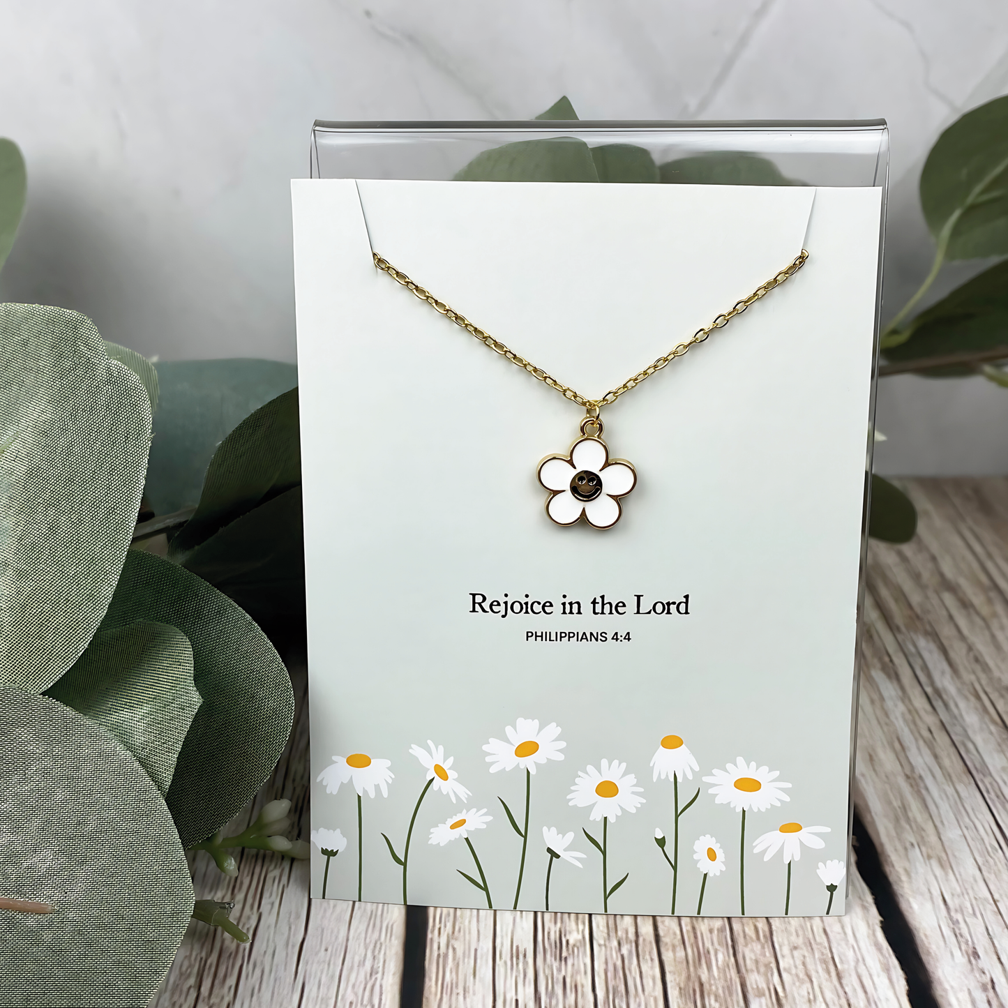 Rejoice in the Lord Charm Necklace