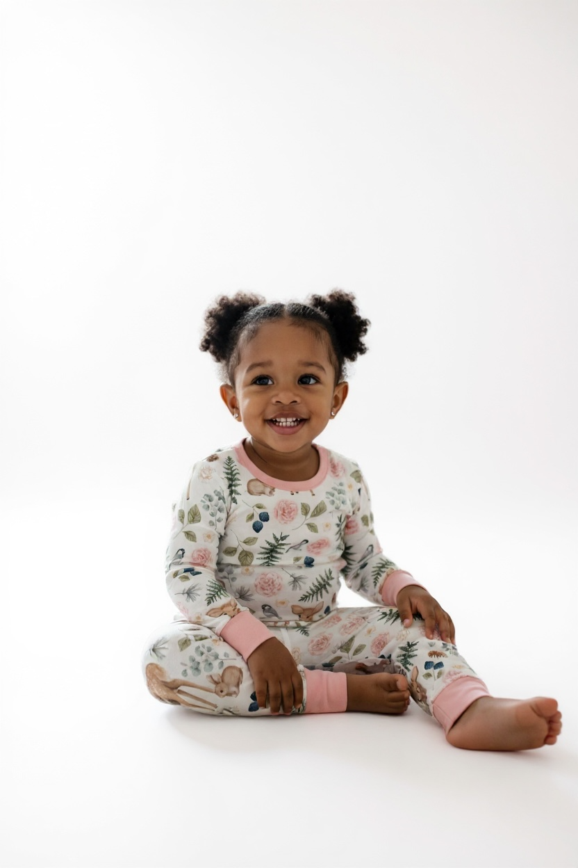 Pink Deer Bamboo 2 Piece PJ Set