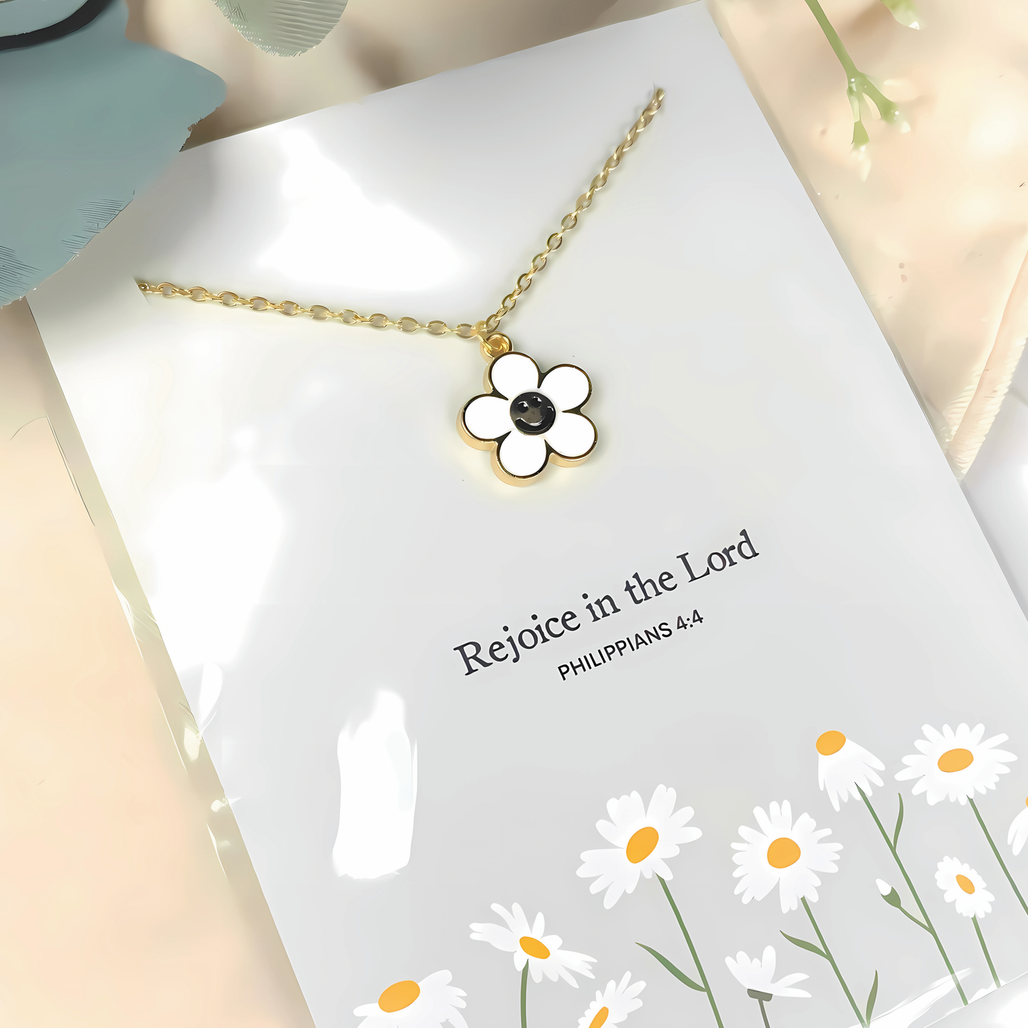 Rejoice in the Lord Charm Necklace