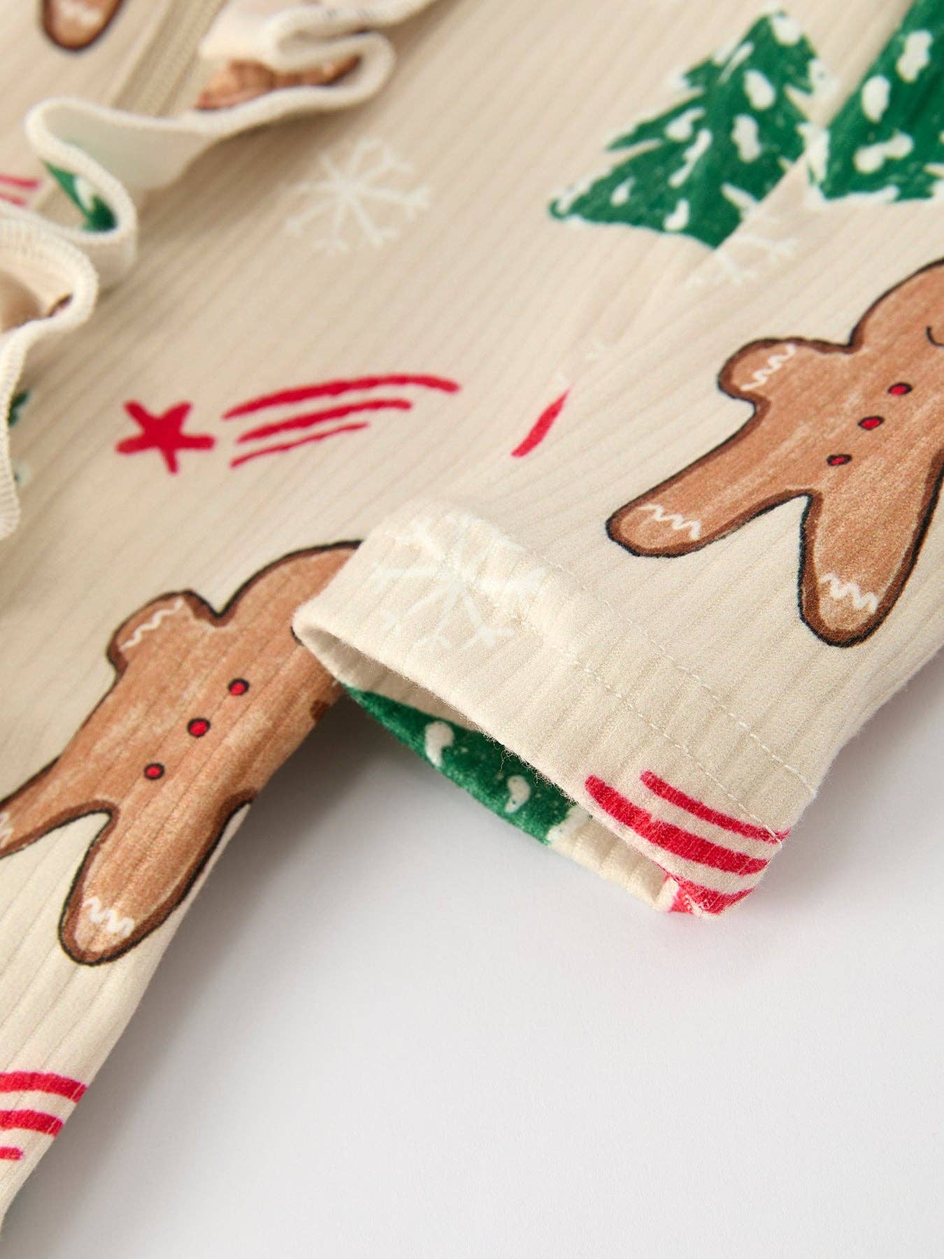 Gingerbread Christmas Romper with Nightcap