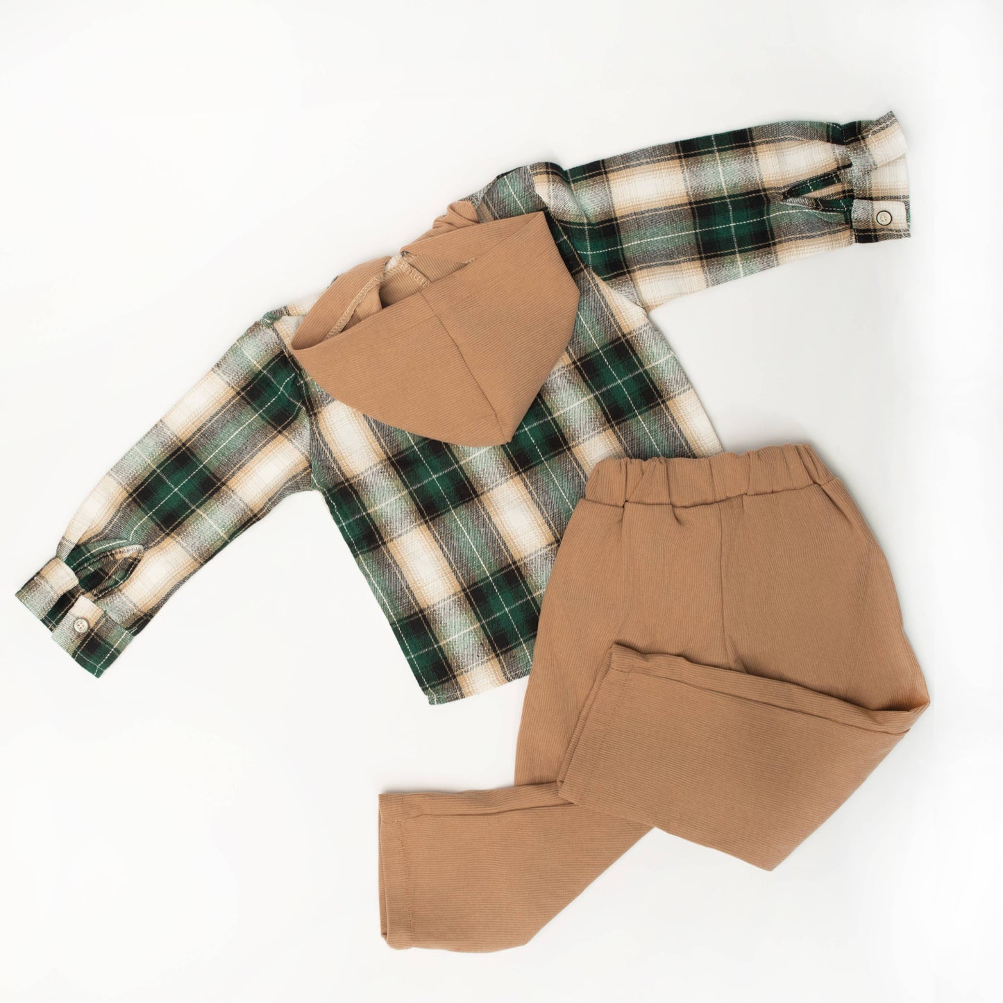 Forest Plaid Corduroy Set