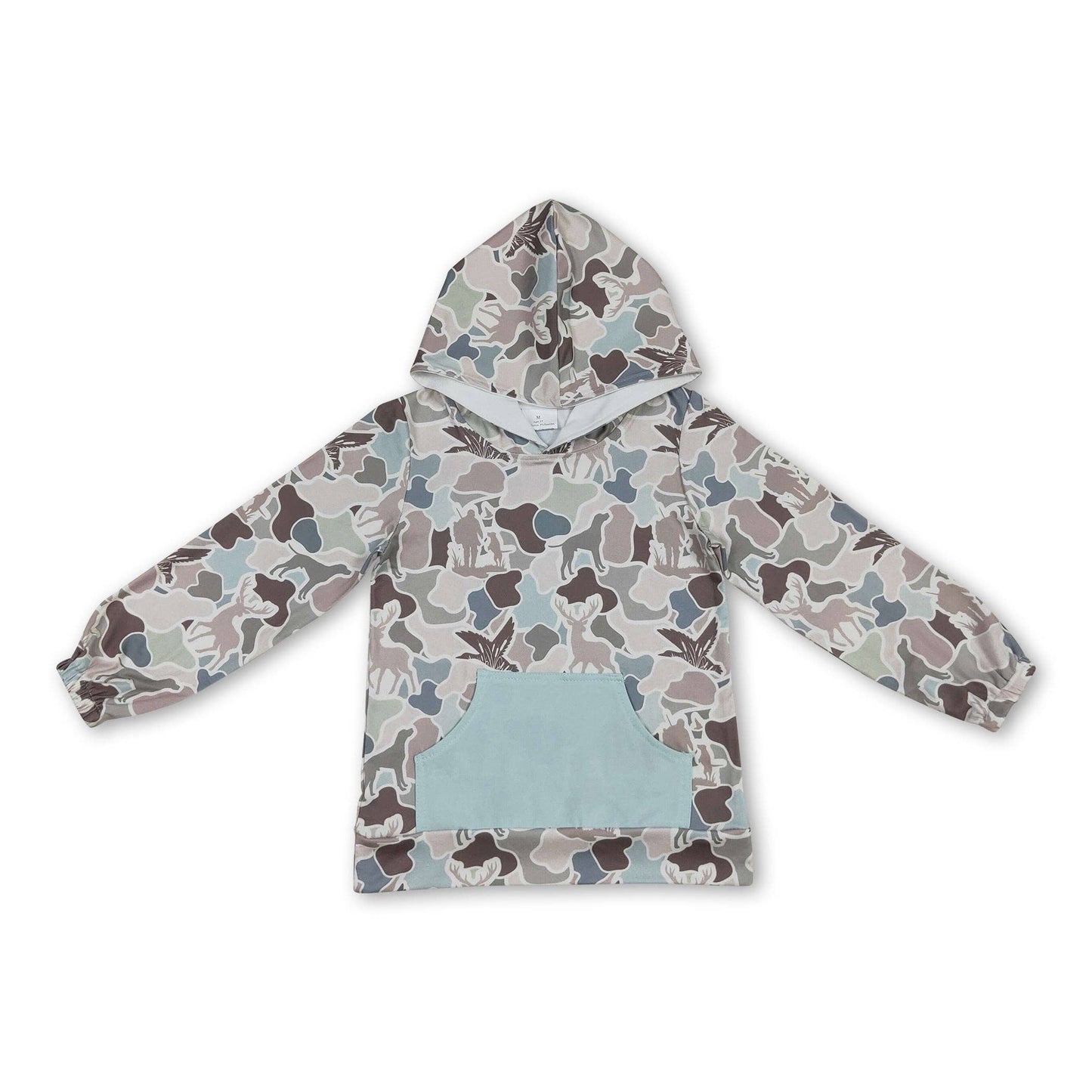 Camo/Teal Boys Hoodie