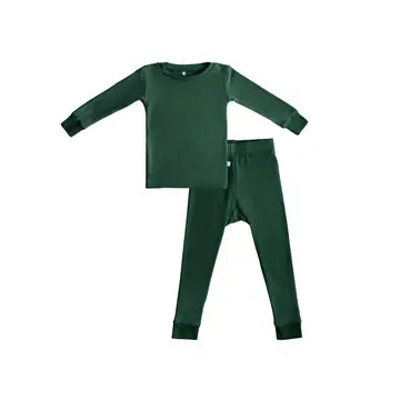 Toddler/Kids Bamboo Pajamas-Forest Green