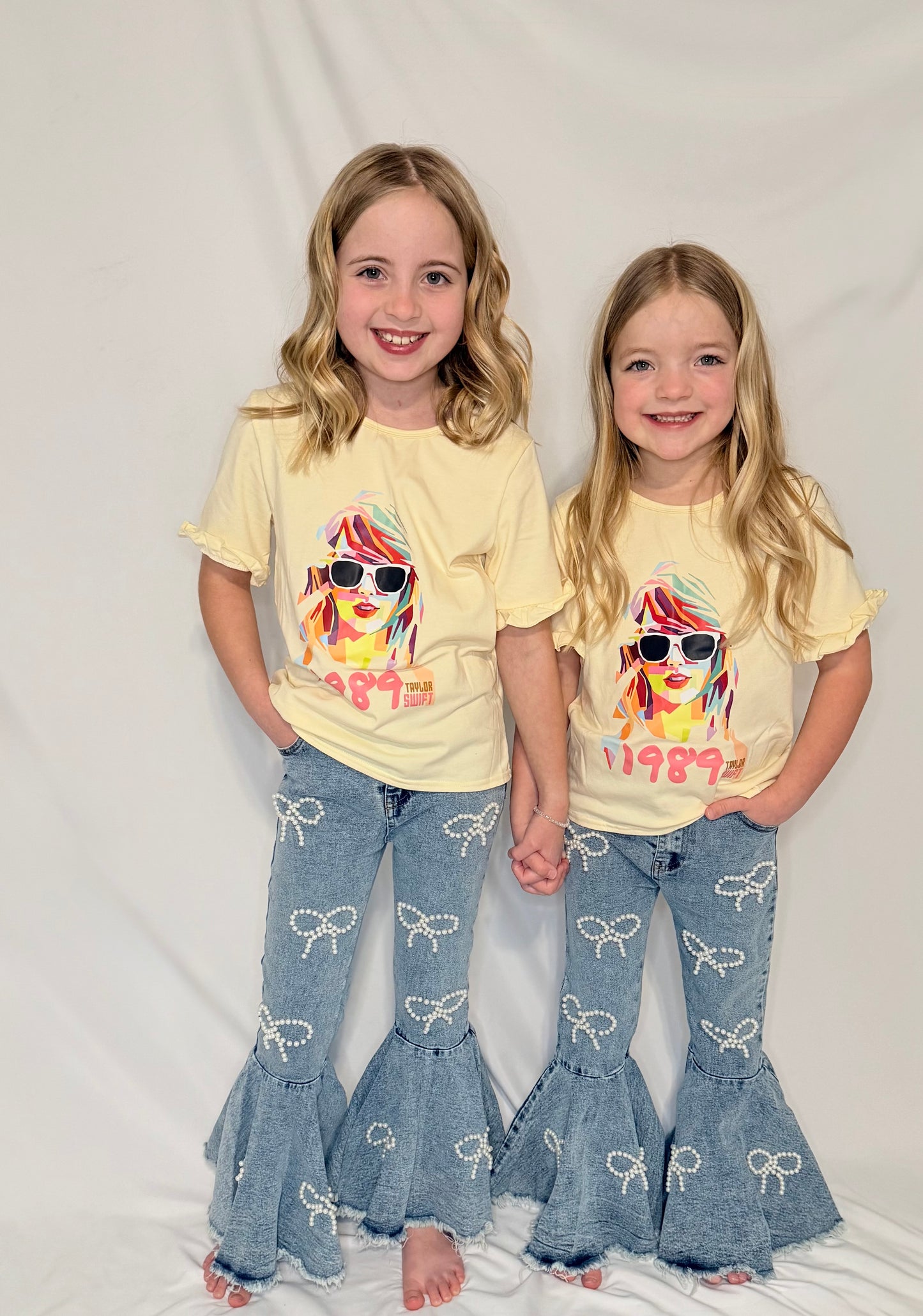 Girls Ruffled Graphic T