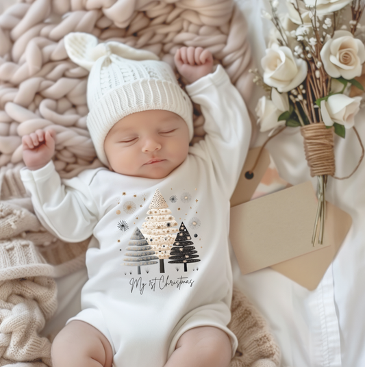 My 1st Christmas, Baby's First Christmas Neutral Outfit