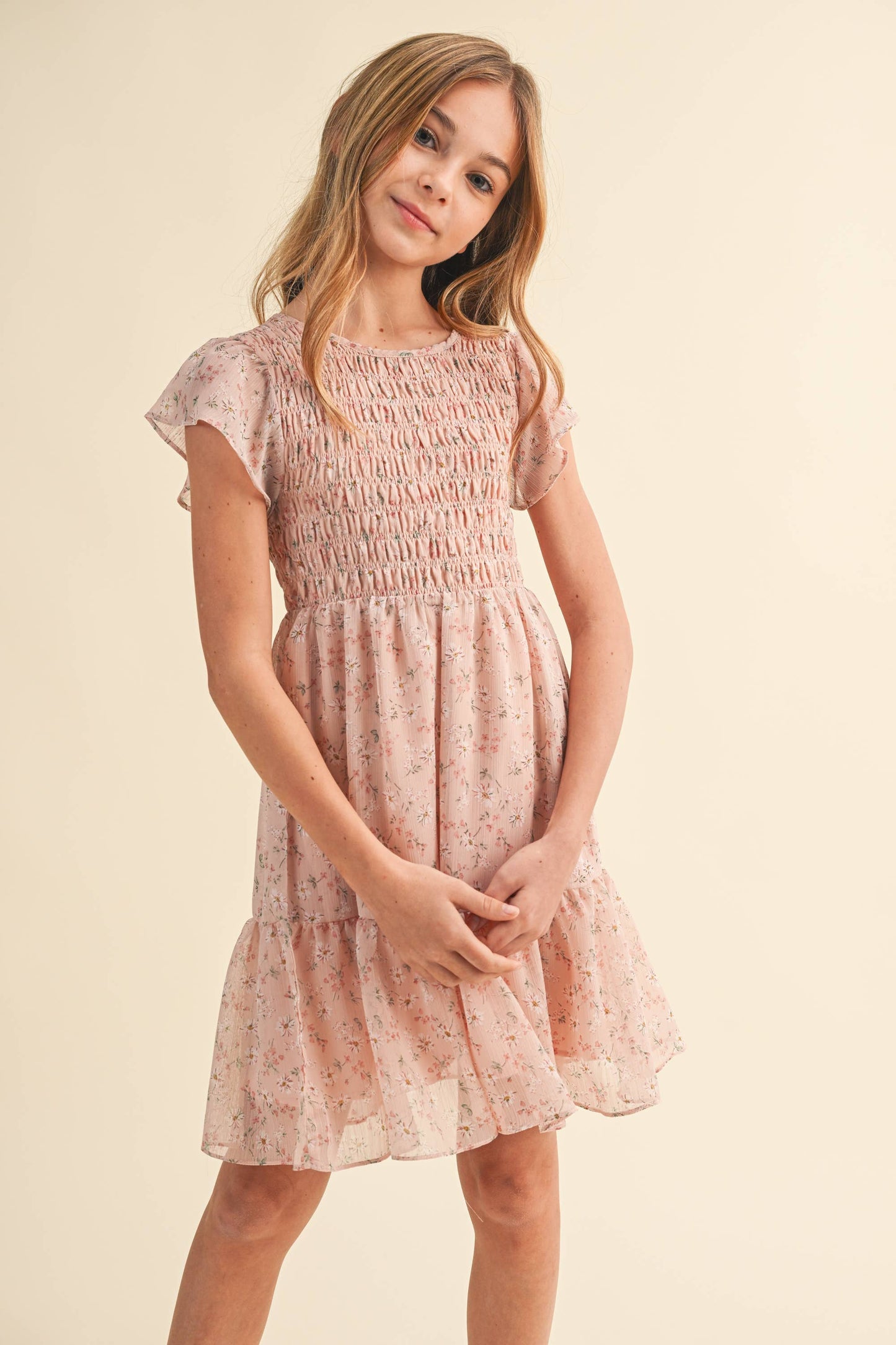 Tween Girls Floral Dress