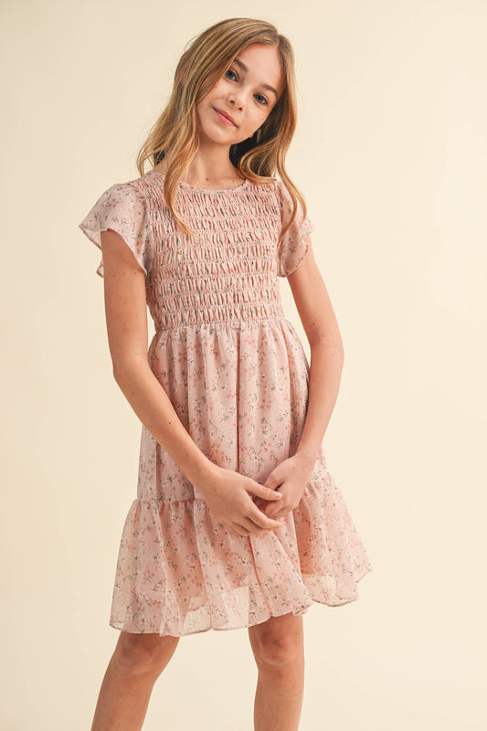 Tween Girls Floral Dress