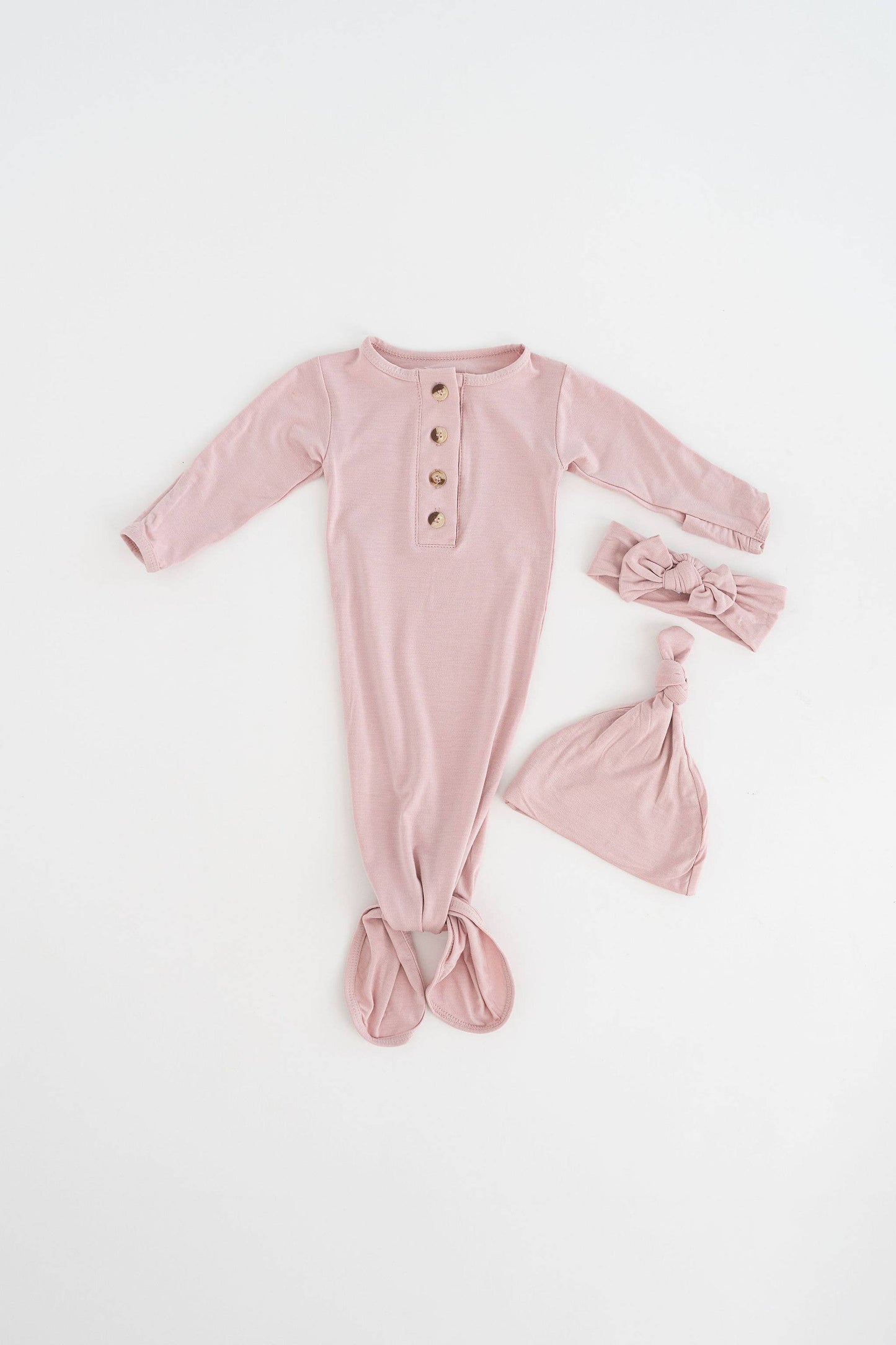 Preemie Baby Girl Gown Set