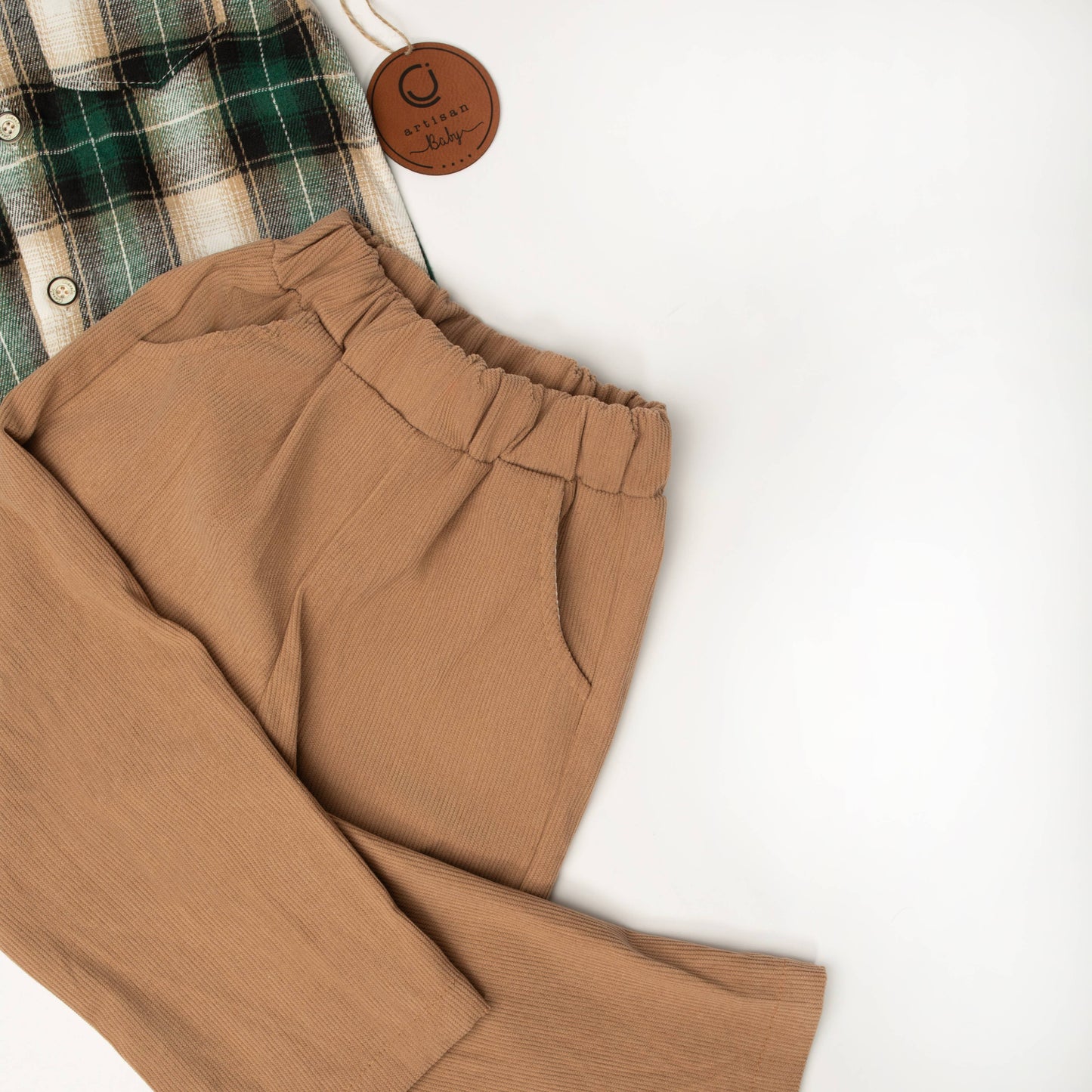 Forest Plaid Corduroy Set